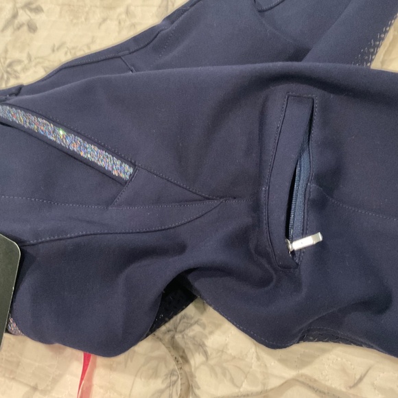 HR Farm Full Seat Silicone Grip Star High Waist Equestrian Riding Breeches NWT - Picture 11 of 16